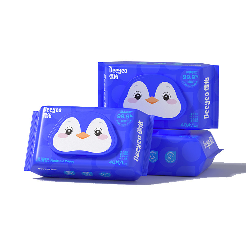 国货之光！德佑湿厕纸40抽*3包