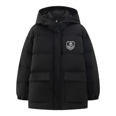 东京岁时记JK中长款连帽羽绒服女