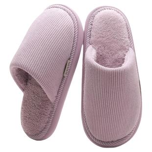 棉拖鞋女秋冬季毛绒保暖家居防滑软底情侣室内居家用地板男士冬天