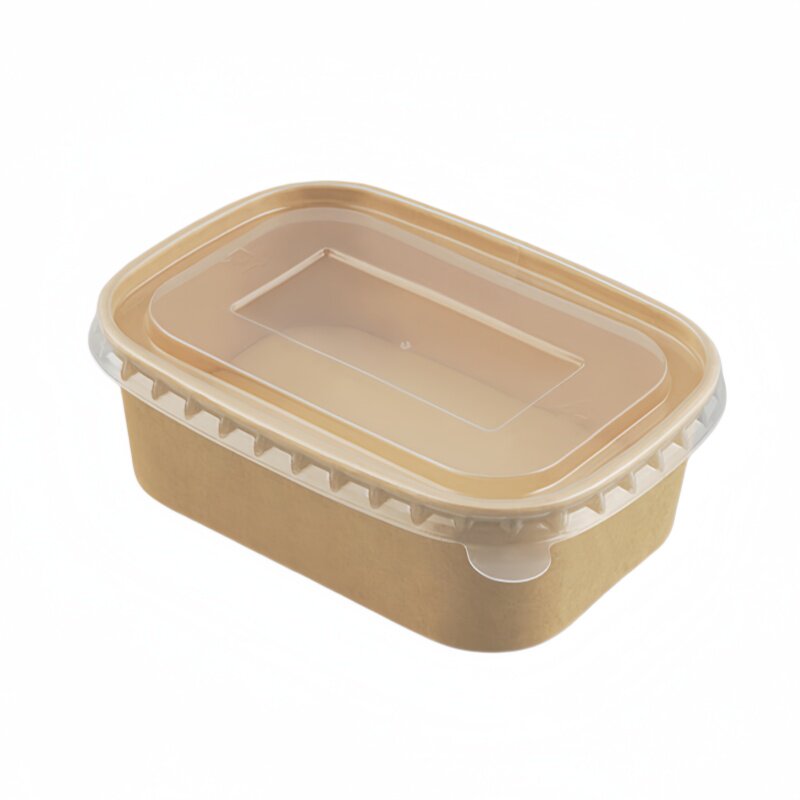 一次性餐盒牛皮纸外卖快餐打包盒