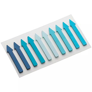 分类n次贴标记索引贴学生用划重点标签贴便利贴有粘性便签纸渐变箭头型莫兰迪极细小条可书写记事贴防水贴纸