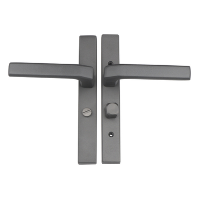 黑色窄面窄边铝合金平开门锁