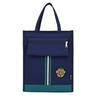 新款小学生书袋男女孩补习袋韩版儿童防水轻便手提袋大容量文件袋