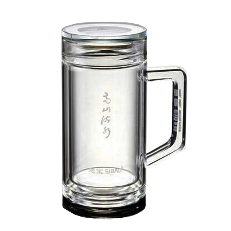思宝水晶双层泡茶玻璃杯