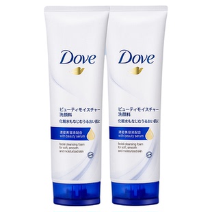 Dove多芬洗面奶洁面泡泡沫润泽水嫩补水保湿氨基酸洁面乳130g男女