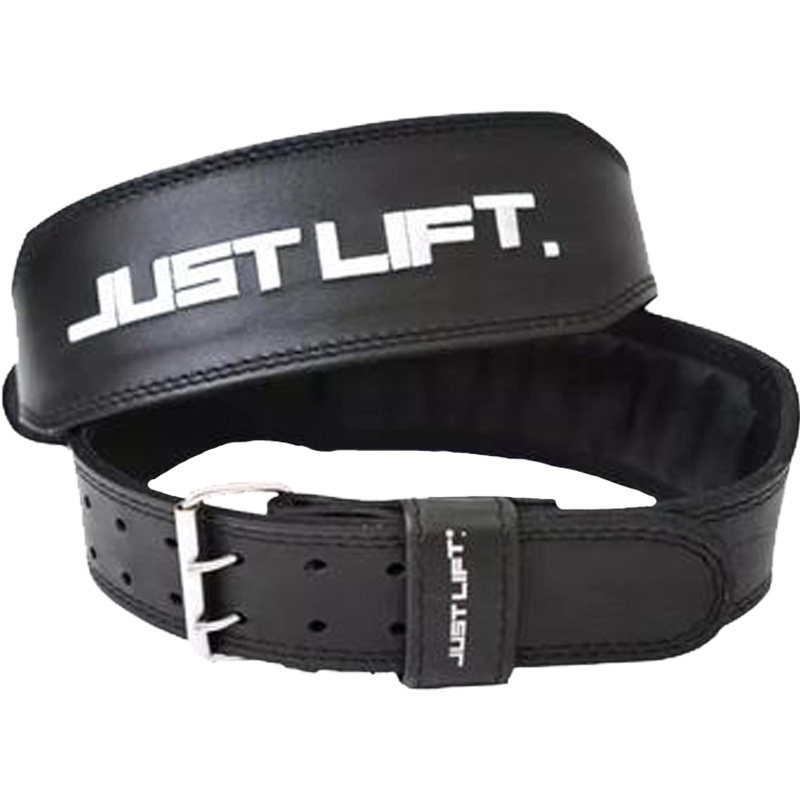 justlift熊猫牛皮健身训练深蹲硬拉专业运动护腰腰带力量举重腰带