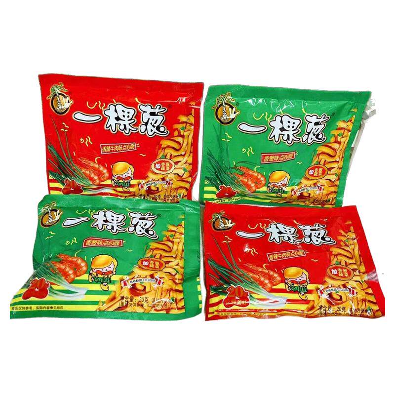 一颗葱方便面干脆面香葱味点心面香辣牛肉味小吃掌心脆休闲零食品