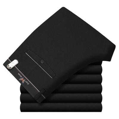 富贵鸟秋冬季弹力免烫男裤