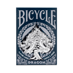 Bicycle 进口单车扑克牌东方龙生肖蓝Dragon潮玩收藏花切魔术娱乐