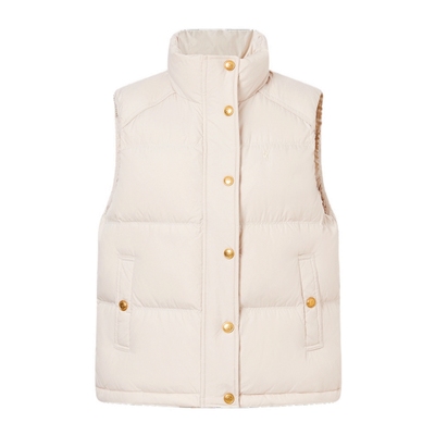 POLOWALK女式羽绒马甲2025冬季新品韩版百搭90鸭绒休闲羽绒背心女