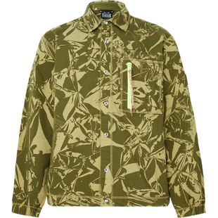 Aries男秋冬印花棉质夹克外套