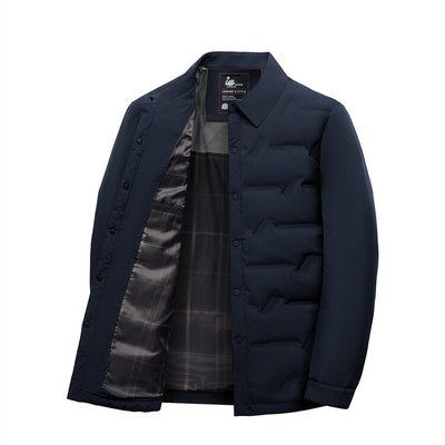 皮尔卡丹轻薄羽绒服男士商务休闲