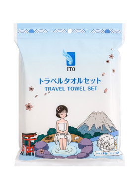 ITO旅行套装毛巾2条+浴巾1条