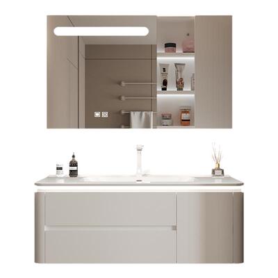 美伦艾特新款奶油风浴室柜组合