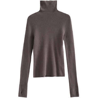 26CXM-004【松间路】前世今生复古通勤文艺高领山羊绒混纺毛衣