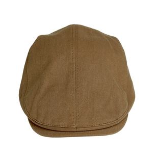 帽子复古前进帽女咖色贝雷帽秋冬新款报童画家帽大头围小众鸭舌帽