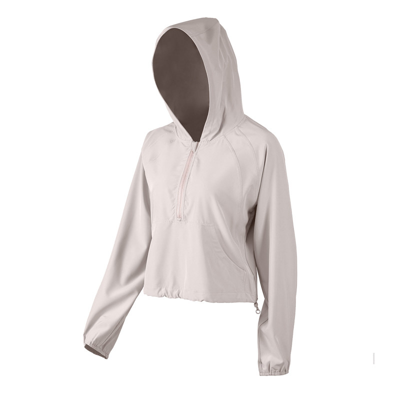 女秋薄款连帽衫防晒衣跑步健身服