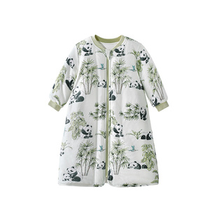 儿童睡袍冬季宝宝睡衣秋冬夹棉加厚男女童家居服恒温睡裙防踢冬装