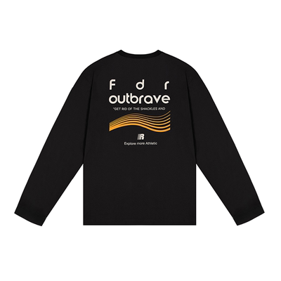 FDR官方店后背印花速干长袖T恤