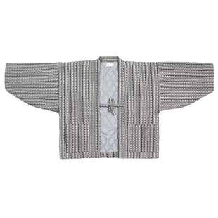 丘山独立设计冬和服棉袄夹棉羽织和风半缠棉衣日式复古袢缠式外套