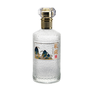 定制玻璃白酒瓶空瓶新款企业私人订制烤花密封空酒瓶高档礼盒包装