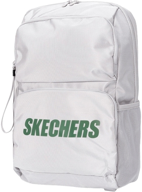 斯凯奇白色双肩包男包女包运动包高中生学生书包电脑包休闲背包