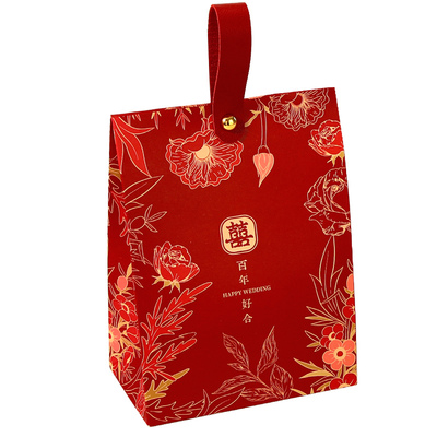 结婚喜糖盒子伴手礼糖果礼盒手提