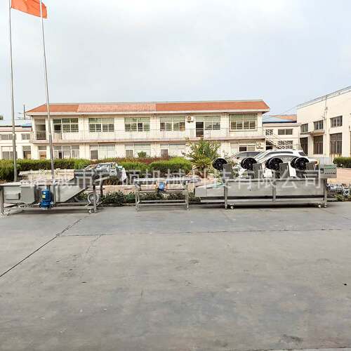 全自动蔬菜清洗生产设备 水果清洗风干机 净菜加工流水线机械