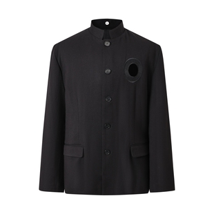 Pointless 23FW原创设计镂空刺绣热血高校高领夹克休闲外套男秋冬