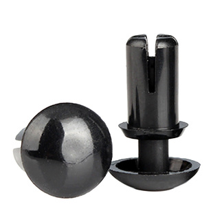 塑料铆钉按压式尼龙R型子母扣PC板塑胶固定扣膨胀卡扣白色R3R4R5