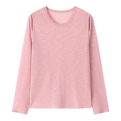 ROCOCO/洛可可纯色露肩针织衫2025秋季流行显瘦圆领薄款套头上衣