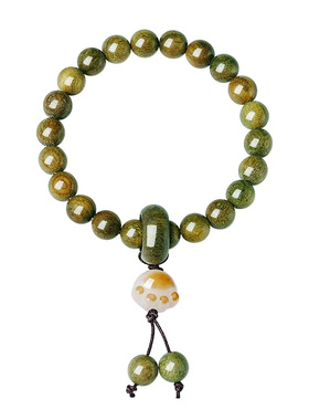 宫里上新官方正品猫爪绿檀手串