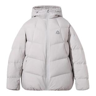 匹克青少年运动羽绒服男女25秋冬连帽美式面包服外套短款保暖鸭绒