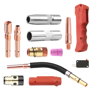 350A二保焊机配件大全气保焊枪保护嘴导电嘴咀连接杆绝缘套送丝管
