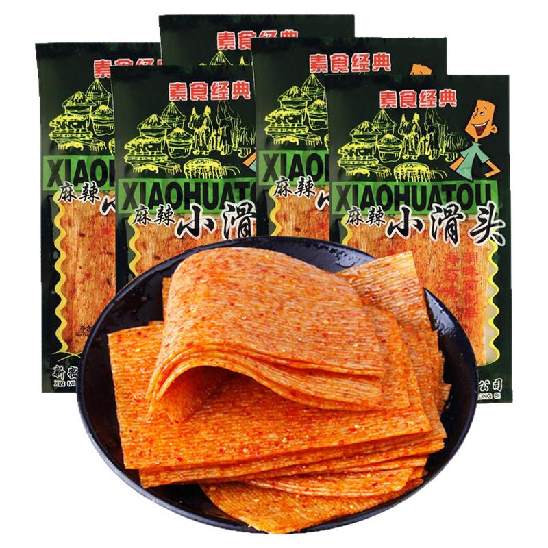 麻辣豆皮怀旧休闲食品批发小滑头