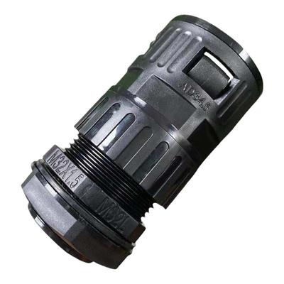 升级款PA波纹管接头固定电缆防水