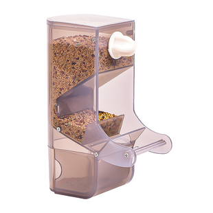 玄凤虎皮鹦鹉自动喂食器下料器防撒防溅饲料鸟食盒谷壳分离投喂器