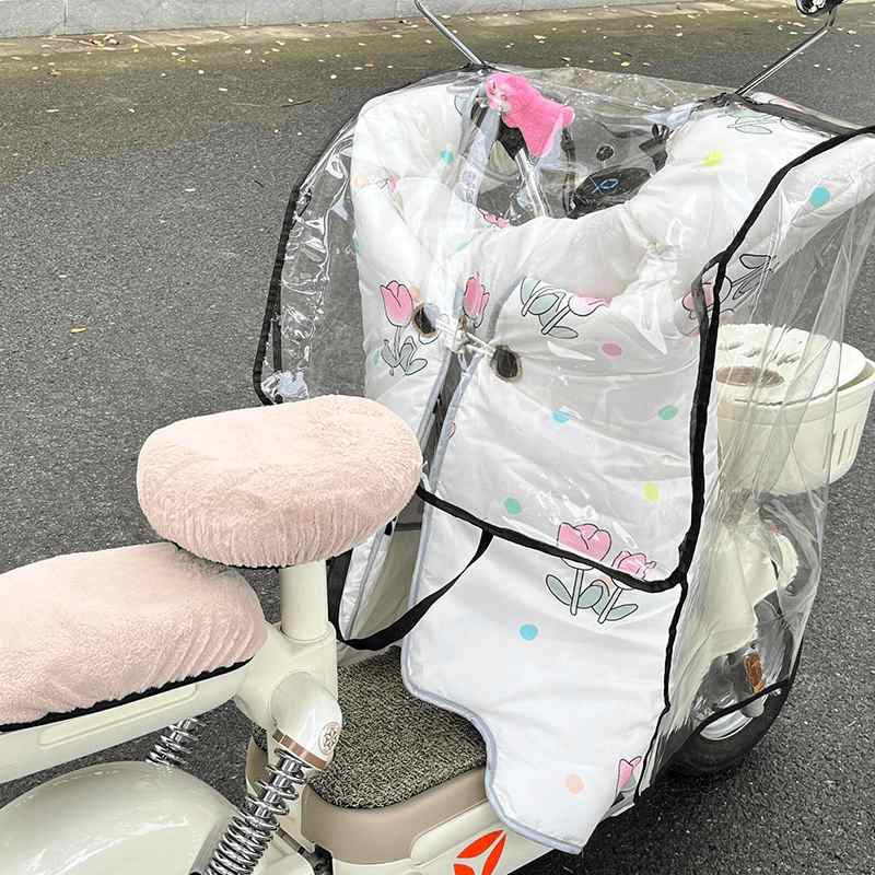 电动电瓶车挡风被防晒防雨罩车衣车头遮雨保护罩套加大加厚透明