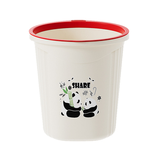 大容量加厚压圈多巴胺垃圾桶客厅宽口高颜值卫生间厨房家用纸篓