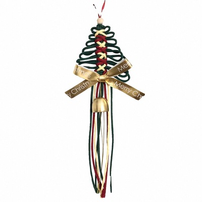 圣诞车挂手工编织汽车挂件diy材料包车内装饰品车载节日氛围道具