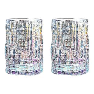 VIANNA丨雪羽·CHUW高级感冰川纹玻璃杯家用啤酒杯果汁杯水杯礼物