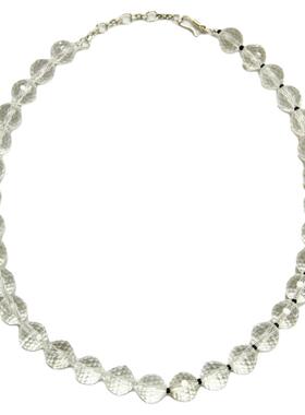 PURPLETUNE/紫调原创天然白水晶项链摩尼宝珠 清除负能量精致百搭