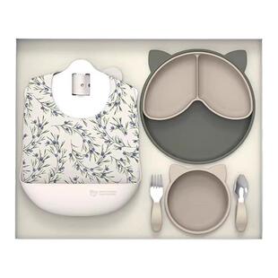 Qlittle宝宝餐具礼盒婴儿学吃饭套装套盒儿童送礼1-3周岁礼品
