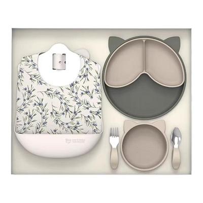 Qlittle宝宝餐具礼盒婴儿学吃饭套装套盒儿童送礼1-3周岁礼品