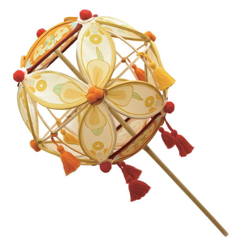 篾匠姑娘抛天富桂滚灯非遗花灯竹编diy绣球手工成品舞蹈