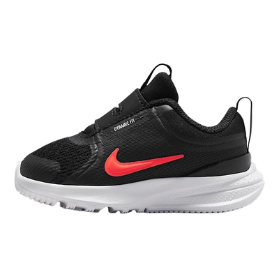 Nike耐克男女幼童鞋黑色网面透气魔术贴易穿脱运动鞋HF7006-010