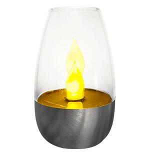 太阳能庭院装饰灯户外花园防水仿真蜡烛灯桌面酒杯氛围LED小夜灯