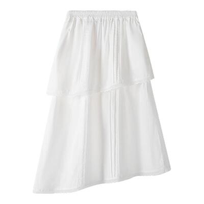 小小大星球蕾丝花边百搭半身裙