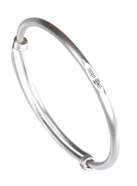 民族风纯银足银可调节手镯手环