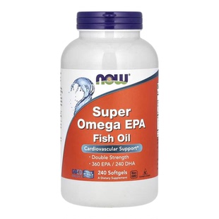 Now诺奥Omega3 EPA深海鱼油软凝胶双倍功效心脏血管大脑眼睛关节